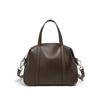 Zency Women's Luxury Solid Color Cowhide Leather Handbag
