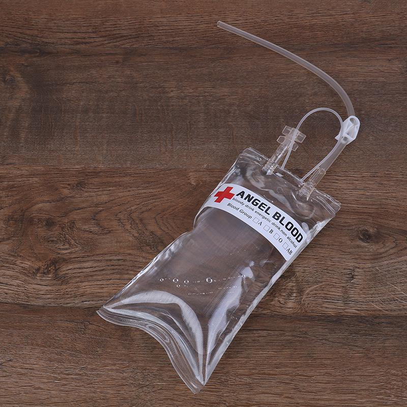 500 мл многоразовый мешок для крови для напитков на Хэллоуин, длинный мешок для наполнения трубок