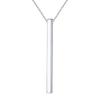 Ожерелье для Серебряный Длинный Аксессуар [Silvora] Женский, 925, Простой, Гипоаллергенный, Y-образный, Подвеска, Пластина,