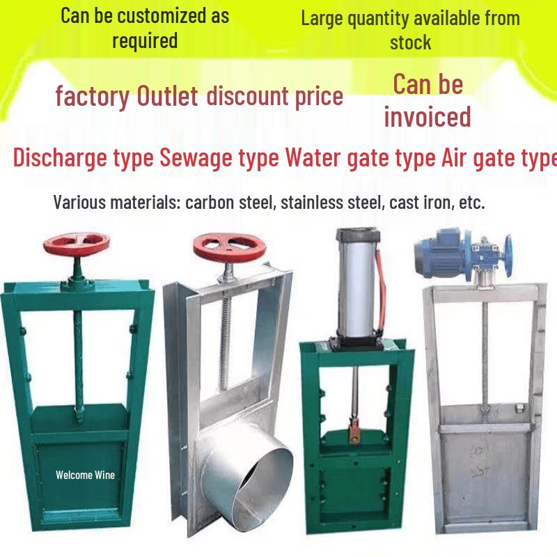 Aokewen Manual Square Port Stainless Steel Slide Gate Valve