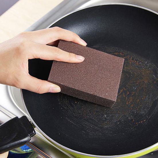 3/4/5Pcs Emery Cleaning Sponge Nano Carborundum Wipe Sponge Brush Rust Eraser Pots Pans Sink Grill Cleaning Scrubber Scouring Pad