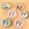 Bowl And Spoon Set Bowl And Spoon Combination Bamboo Fiber Childrens Bowl The Edge Of The Spoon Is Round And Smooth Tableware