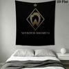 Werder team Wall Hanging Printed Fabric Blanket Decorative Tapestries for Bedroom Living Room Home Decor