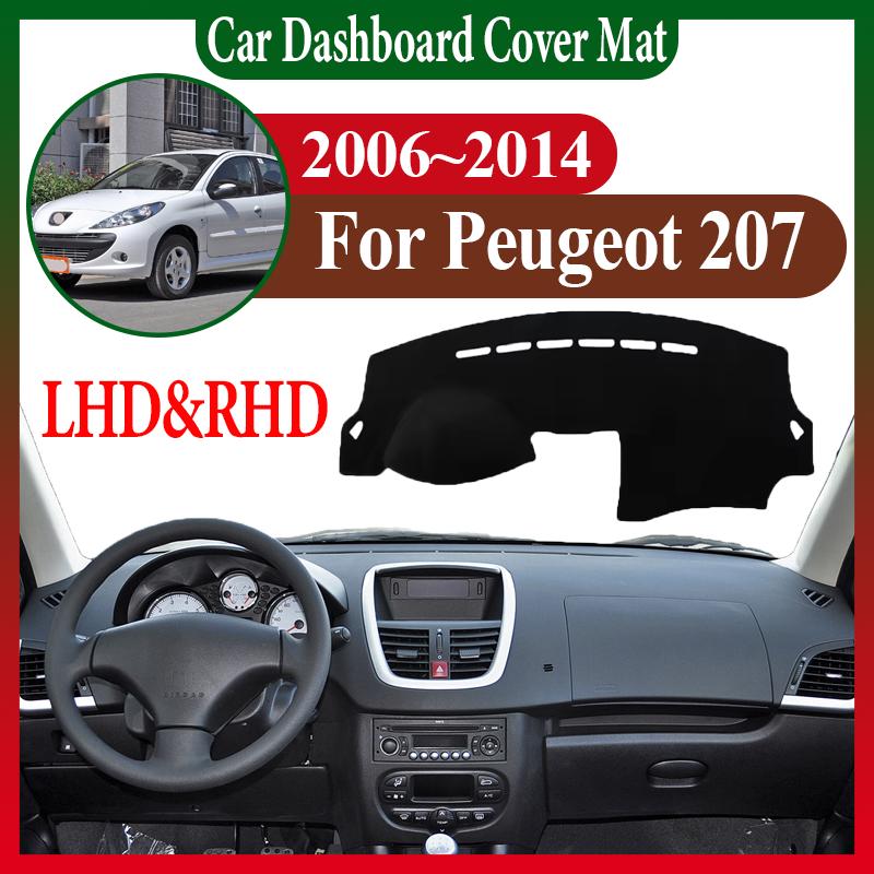 Автоаксессуары Для Peugeot 207 CC 206+ 206 Plus 2006~2014 Автомобильный Противосолнечный Коврик на Панель Приборов, Центральную Консоль, Коврик для Защиты от Света