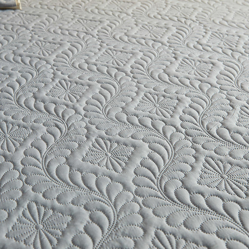 Стеганая водонепроницаемая простыня с эластичным однотонным наматрасником королевского размера для двуспальной кровати