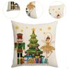 Рождественская наволочка для подушки, плед, креативная рождественская серия, квадратная подушка