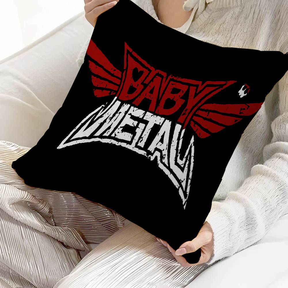Подушка с принтом группы BABYMETAL, персонализированная, чехол от пыли, для спальни, детской вечеринки, наволочка, подарок на день рождения ребенку