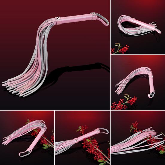 Хлыст-флоггер из искусственной кожи с ручкой из натурального дерева, хлыст для взрослых, хлыст для ролевых игр, аксессуар для косплея для пар