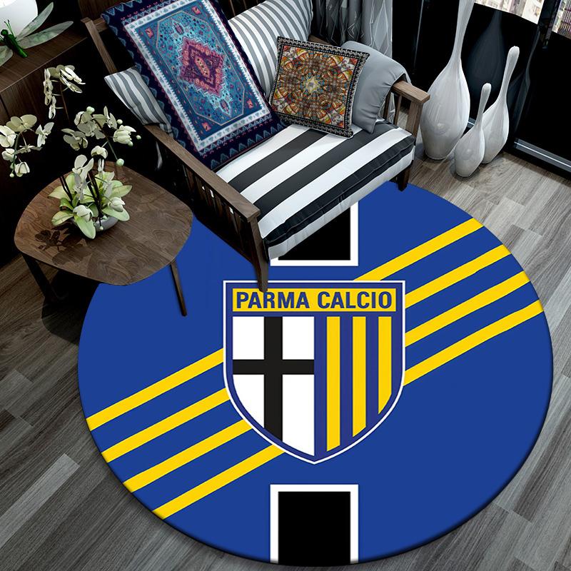 Parma Calcio,Round Area Rug,Carpet Rug for Living Room Bedroom Sofa Playroom Decor,Non-slip Floor Mat