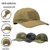 Men's Camouflage Sunshade Tactical Baseball Cap - Foldable, Velcro, Sun Protection, and Ideal for Outdoor and Fishing Activities.