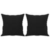 Vidaxl 2-Osobowa Sofa Z Poduszkami, Czarna, 140 Cm, Mikrofibra