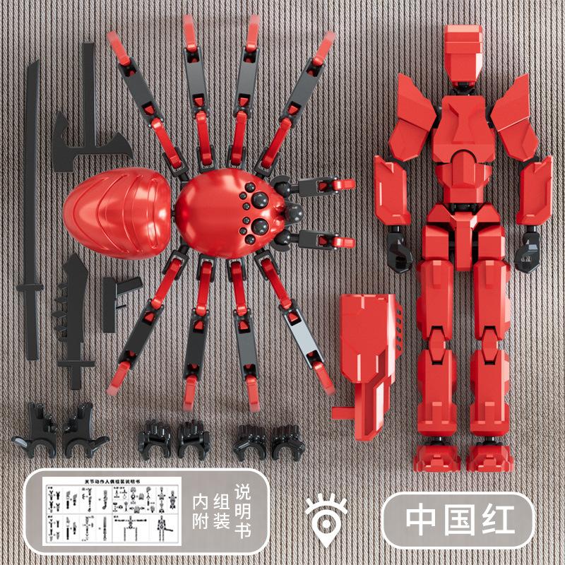 Multi-jointed Movable Robot 3d Printed Spider Toys With Suction Cup Model Game Toys Gift Christmas Decompression Tool