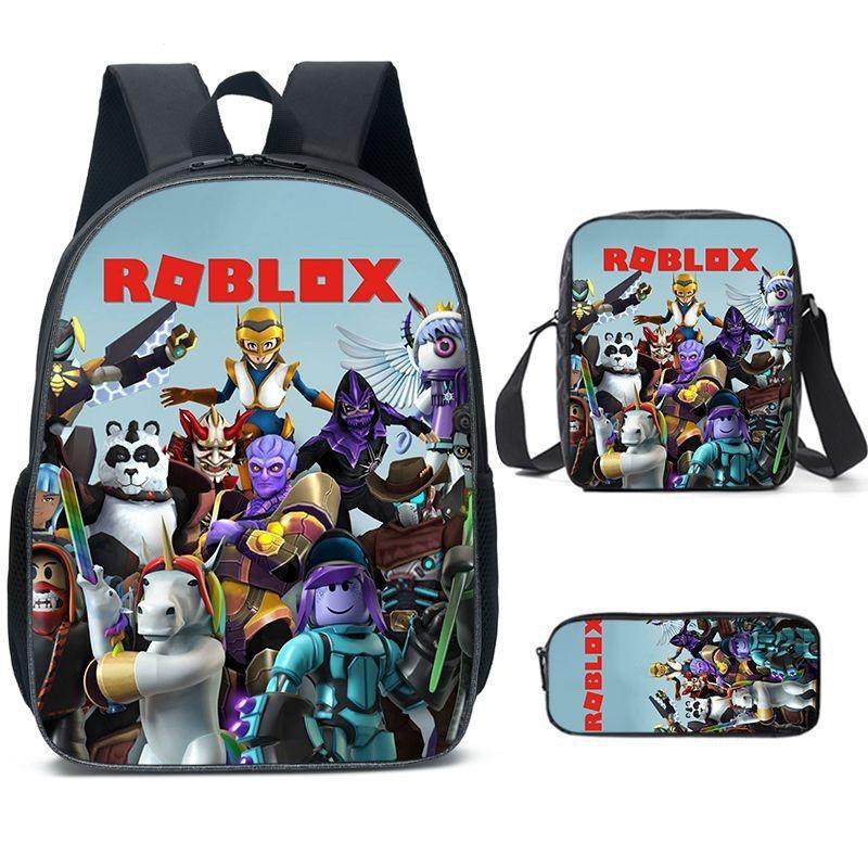 Просторный нейлоновый рюкзак Roblox 20-35 л, дышащий мультяшный рюкзак для студентов, для путешествий