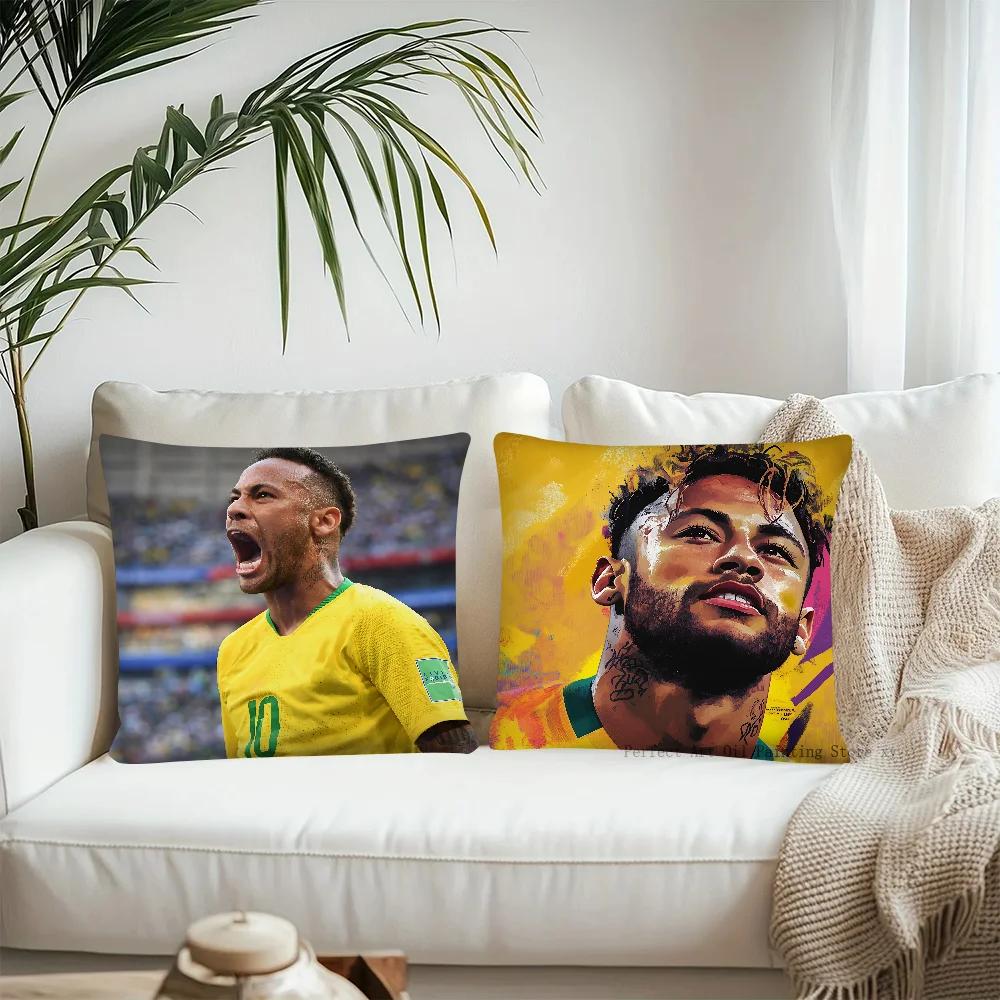 1 шт. Наволочка F-Football N-Neymar Квадратная Наволочка Подушка Декор Спальни Дивана Комнаты Повседневная Наволочка