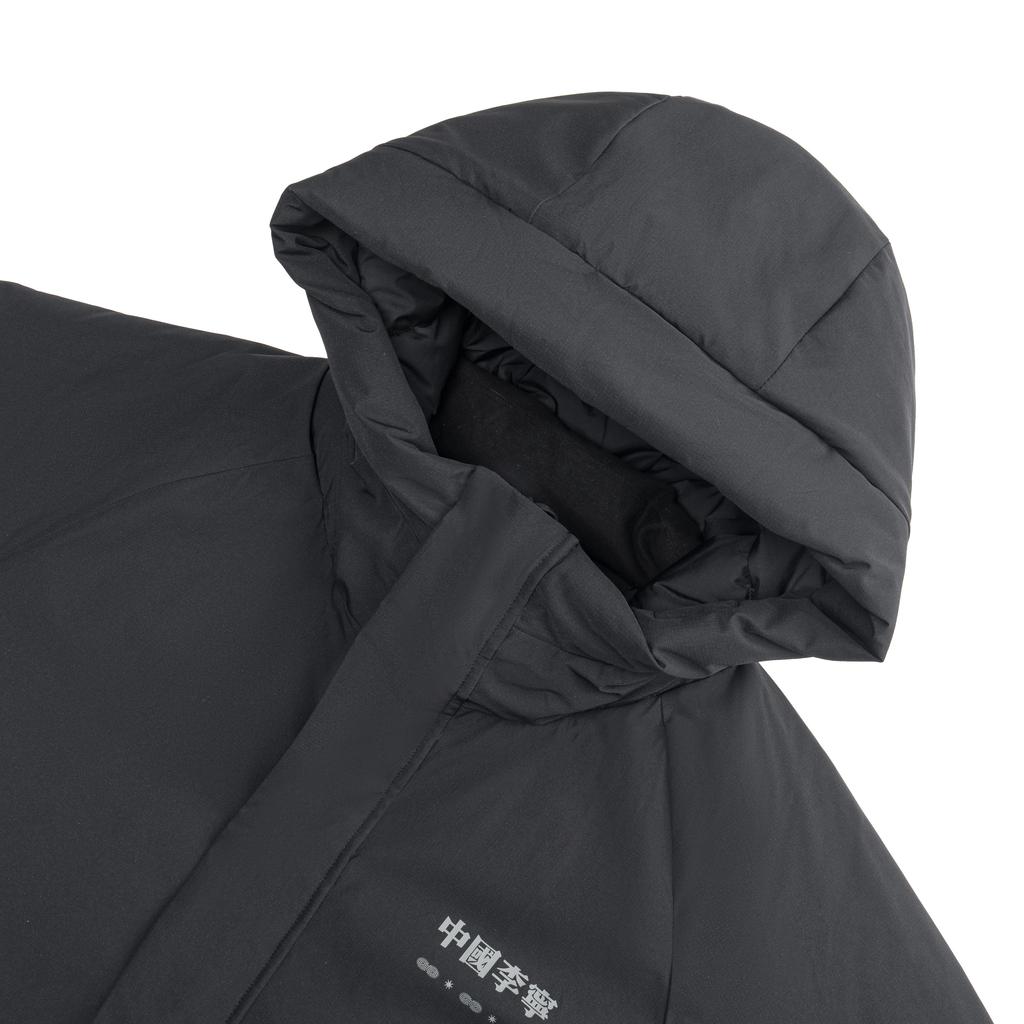 Men's Li-Ning Down Jackets Men's Black Hooded (Non-detachable) Moderate