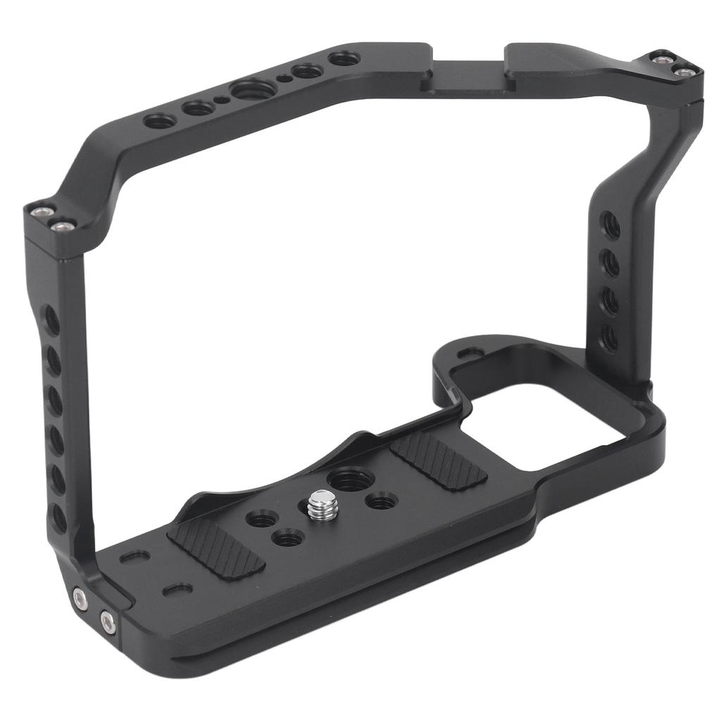 JLwin Camera Cage Aluminum Alloy 1 4 Inch 3 8 Inch Screws Cold Shoe Expansion for Arca Quick Release Hollow Design DSLR