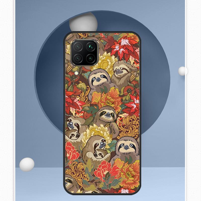 Sloth Cute Animal For Huawei P30 P60 Pro P20 P40 Lite Nova 9 10 SE 12s 12i 11i 8i Y91 Y60 Y70 Y72 Y90 Y61 Case