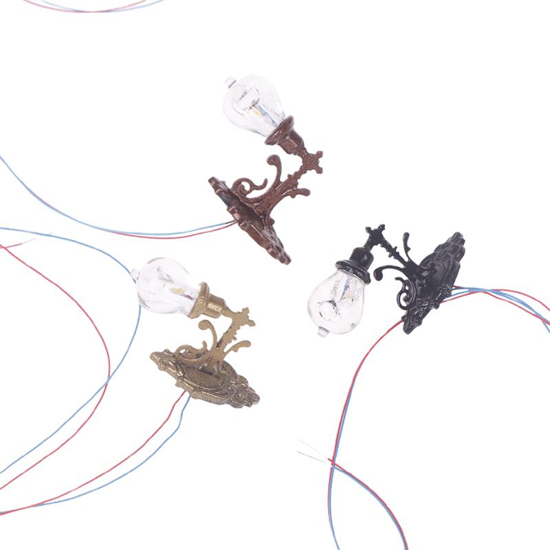 Миниатюрный кукольный домик настенный светильник настольная лампа мини светодиодное освещение украшение дома кукольная мебель игрушка может быть яркой