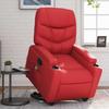VidaXL Reclining Massage Armchair Red Faux Leather 3204670