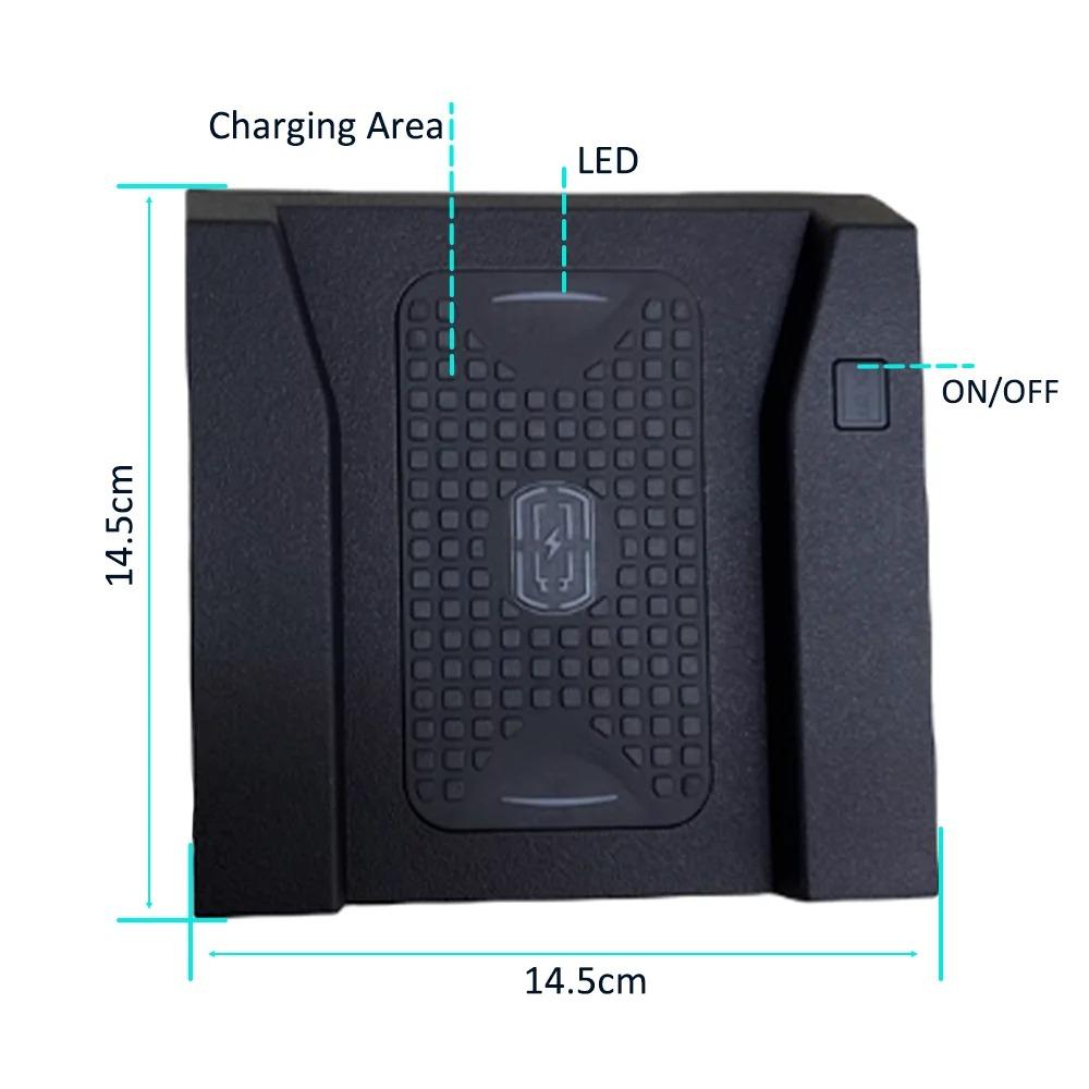 15 Вт QI беспроводная зарядка для Toyota Corolla Cross XG10 2022 2023 2024Аксессуары для быстрой зарядки держатель для телефона пластина для интерьера