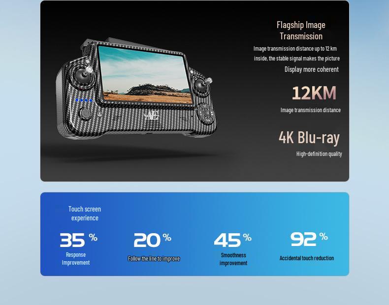 Дрон Shangheng AE60: Трехосевой стабилизатор с GPS, цифровая передача HD-изображения, пульт дистанционного управления.