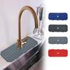 Kitchen Sink Splash Guard Faucet Mat Soft Flexible Simple Installation Quick Dry Countertop Faucet Mat Sink Drip Catcher Tray