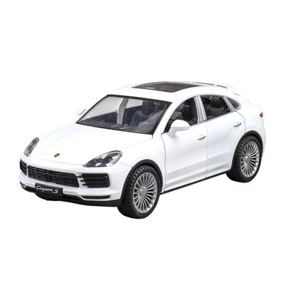 Моя машина 1:24 Porsche Cayenne S Металлическая литая модель на пружинном механизме - Белый