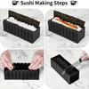 10pcs/set, DIY Sushi Maker Set - Includes Plastic Sushi Roller, Rice Mold, Spreader, and Kitchen Tools - Perfect for Back To School and Home Cooking