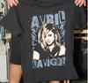 Редкая мужская черная хлопковая футболка Avril Lavigne The Black Star TOUR