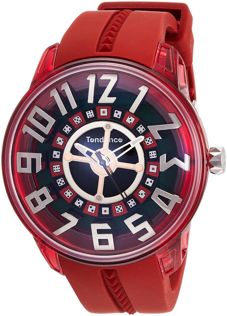 Watch King Dome Green Dial Polyamide Mineral Glass Quartz 50MM Watch TY023011 Red [Tendence] Men's [Item]