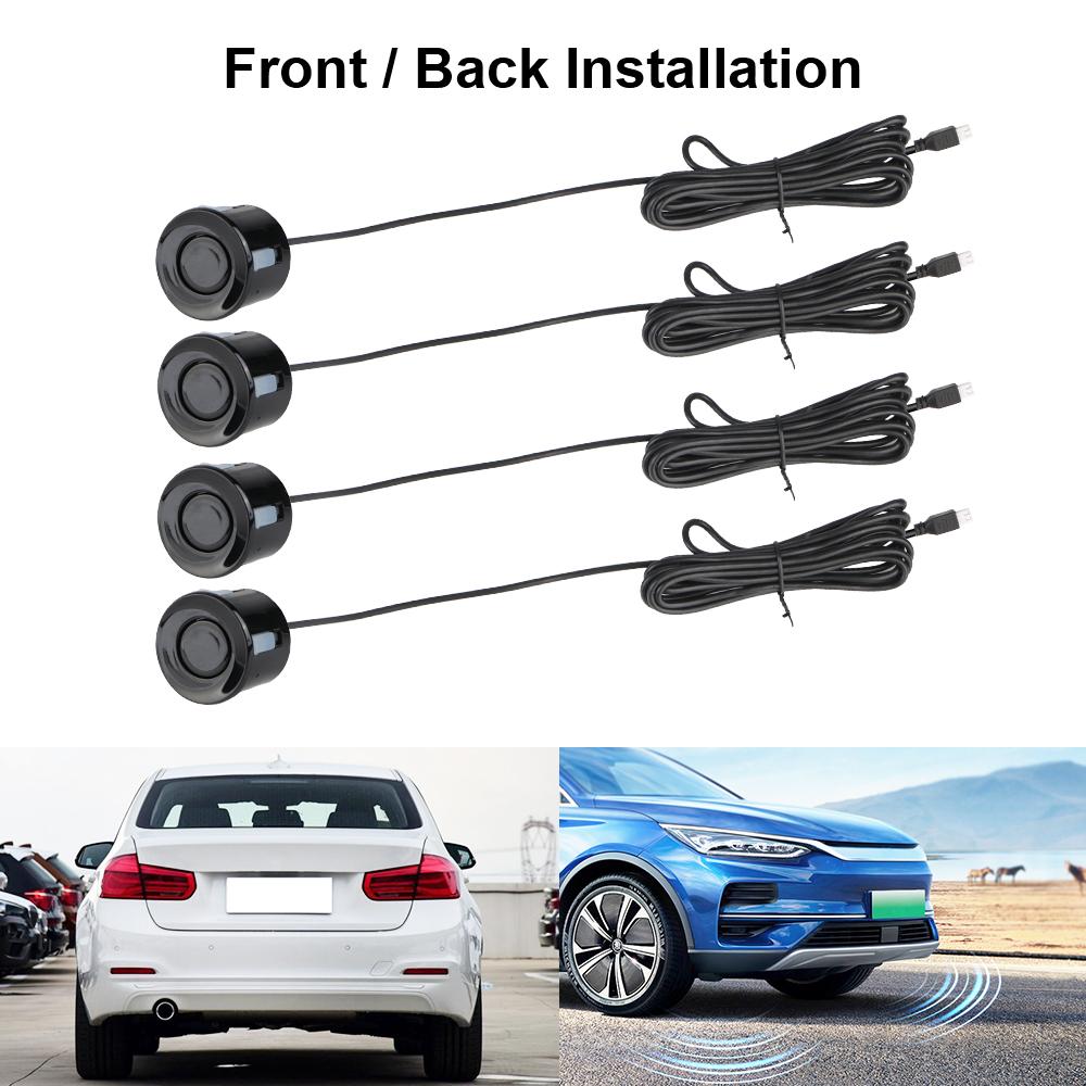 Комплект датчиков парковки автомобиля, 4 датчика, зуммер, ЖК-дисплей, монитор расстояния 2,5 м, радар заднего хода, автомобильные аксессуары, система определения расстояния для автомобиля