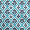 Cotton Cambric Light Blue Fabric Asian Ikat Dress Material Fabric Print Fabric By The Yard 42 Inch
