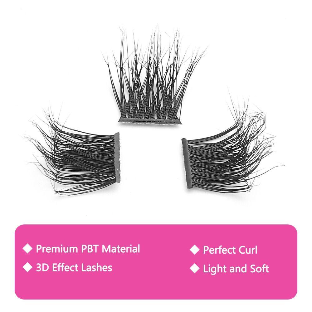 Faux Mink Lash Clusters Dramatic DIY Eyelash Extension Individual Cluster Lashes  at Home