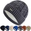 New Unisex Winter Cap Fashion Streetwear Beanie Cap For Men Women,Couple Fleece Lined Warm Knitted Hat