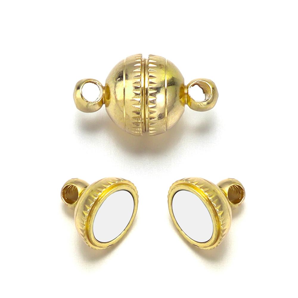 5pcs/Lot Round Strong Magnetic Clasps for For Jewelry Making End Chain Buckle Hook Clasps Connector DIY Bracelets Necklace