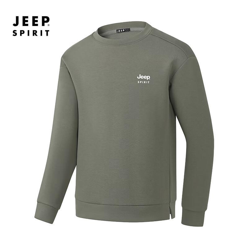 Мужская повседневная толстовка JEEP SPIRIT с круглым вырезом и эффектом воздушной прослойки