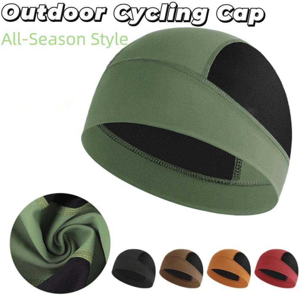 Quick Dry Motorcycle Helmet Liner Breathable Mesh Under Helmet Hat Cycling Beanie Cap Unisex