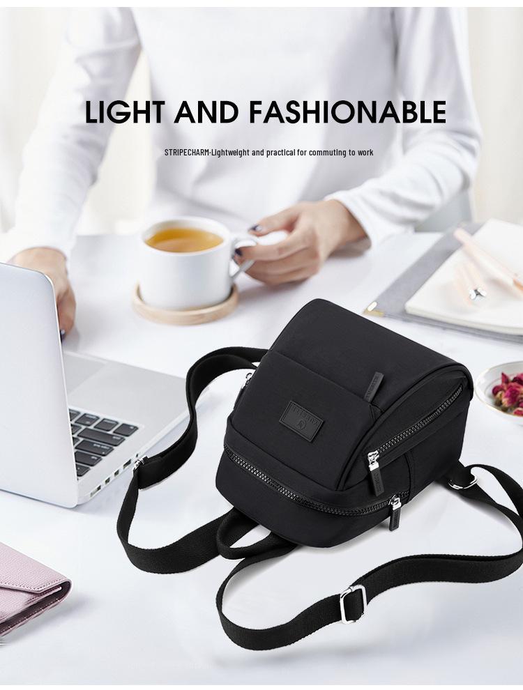 Женский мини нейлоновый повседневный рюкзак - Модная школьная и дорожная сумка