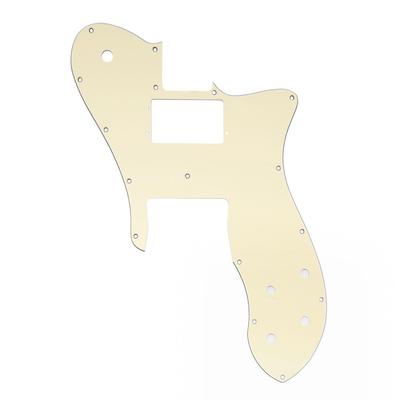 Musiclily Pro 16-отверстий пикгард для Telecaster с хамбакером Wide Range для электрогитар Fender American/Mexican 72 Tele Custom, Кремовый, 3-компонентный набор