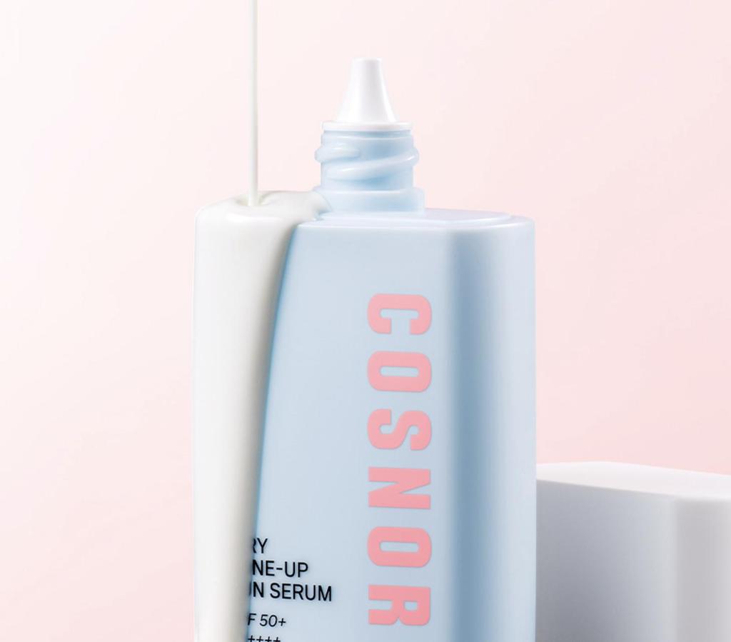 COSNORI Airy Tone Up Sun Serum SPF50+ PA++++ Brightening Glow 50ml UV Defense Radiant Base