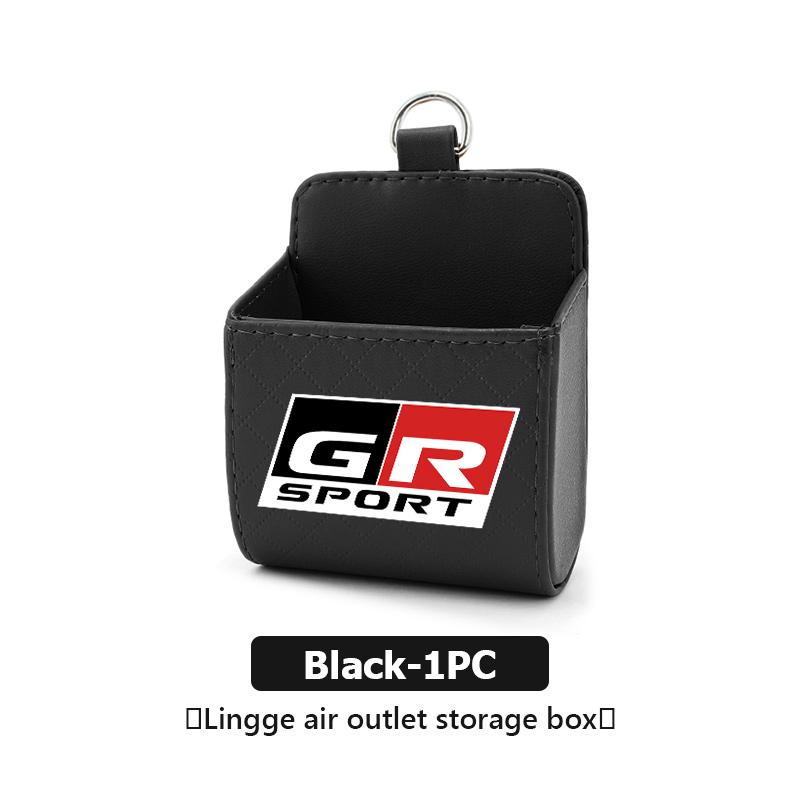 For Toyota Car Air Outlet Storage Box Phone Lipstick Lighter Organizer Crown Yaris Corolla Prius Auris CHR Avalon GR Camry