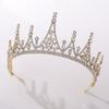 Bridal Tiara Golden Baroque Crown Atmospheric Wedding Dress Wedding Adult Birthday Princess Crown