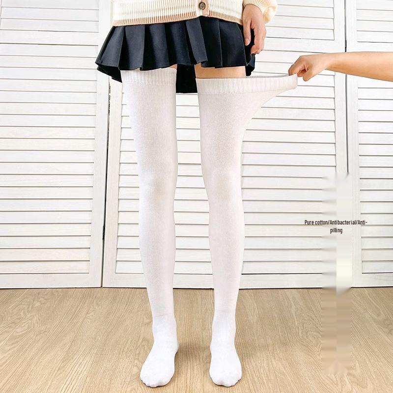 Компрессионные чулки выше колена больших размеров с противоскользящим эффектом - Дышащие, влагоотводящие чулки до бедра для осени/зимы