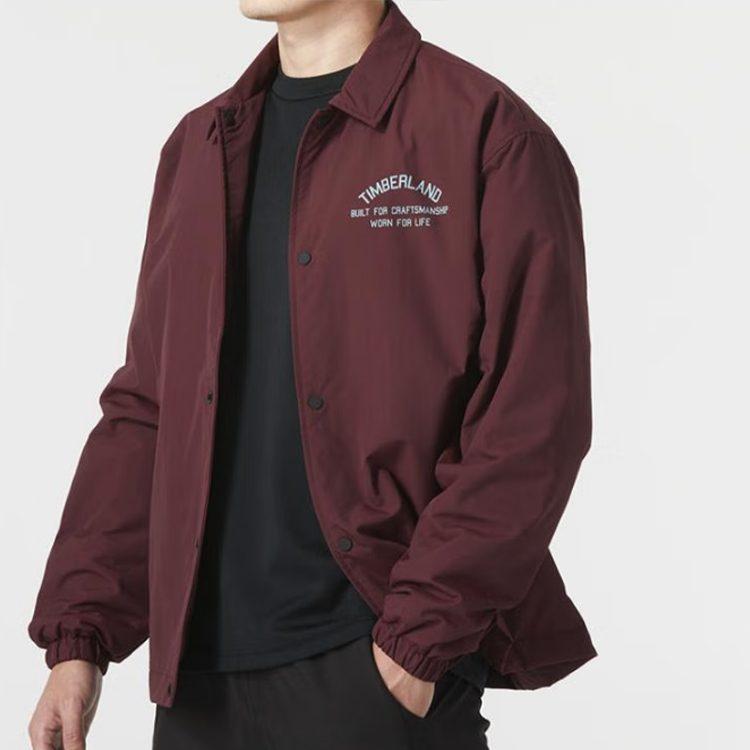 Timberland Куртки Мужские Темно-красные Лацканы Умеренные Другие A6JZD-I30