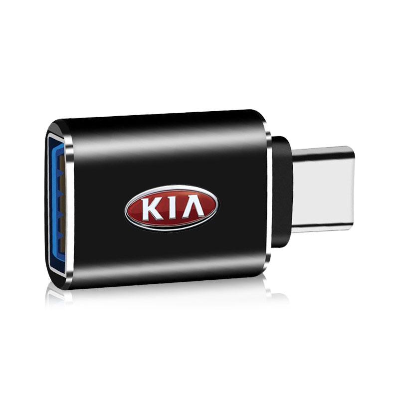 1 шт. Автомобильный USB Type-C Кабель-конвертер Зарядный адаптер Автоаксессуары Для Kia Rio Ceed Sportage Cerato Soul Sorento K2 K5 Flip