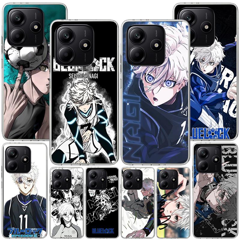 Blue Lock Nagi Seishiro Phone Case For Xiaomi Redmi Note 15 14 13 12S 12 11 Pro Plus 14S 11S 11E 10 10S 11T 5G Personalized Cove