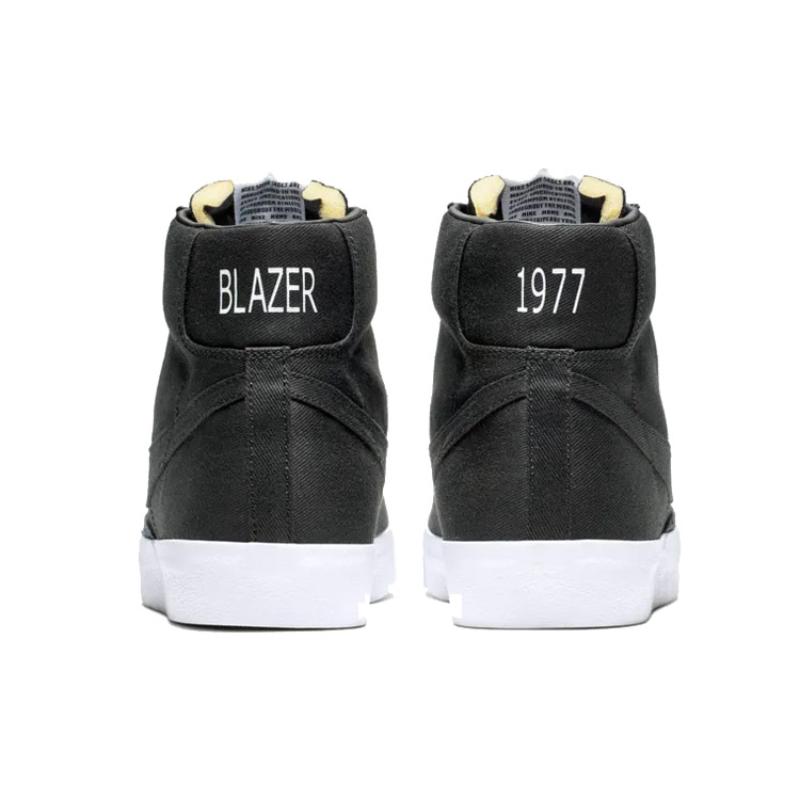 Nike Кеды Blazer Mid 77 Canvas Черные Обувь для скейтборда CD8238-001
