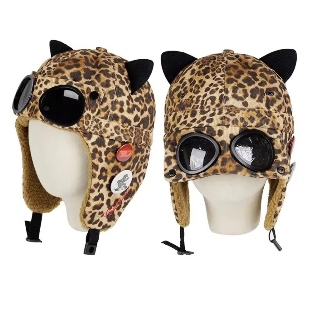 Thickened Bomber Hats Warm Ski Ear Protection Hat Pilot Hat Winter Outdoor Fashion Wear