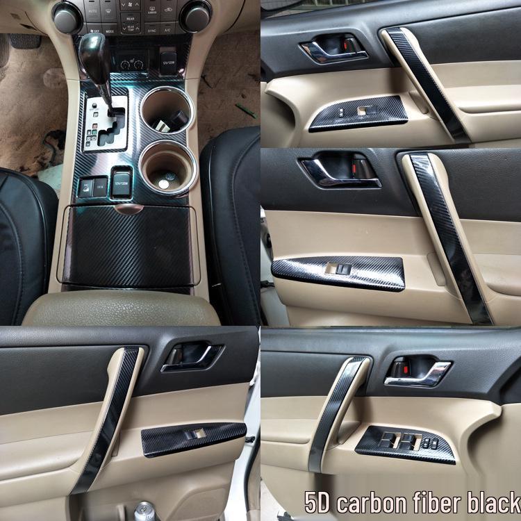 09-14 Highlander Carbon Fiber Interior Gear Sticker Film