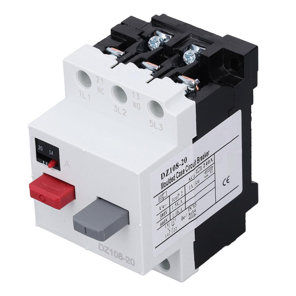 Автоматический выключатель защиты двигателя Пластиковый корпус 3P Монтаж на DIN-рейку Выключатель защиты цепи двигателя
